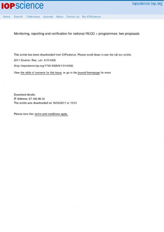 picture_Journal Article Example Pdf 9269 | 12 22 Monitoring   Reporting And Verification For National Redd  Programmes   Two Proposals | Kehutanan