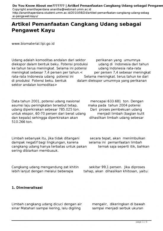picture_Artikel Pdf 9419 | Artikel Pemanfaatan Cangkang Udang Sebagai Pengawet Kayu | Pertanian Dan Peternakan