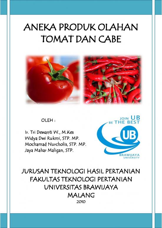 picture1_Pertanian Pdf 9433 | Produk Olahan Tomat A5 | Pertanian Dan Peternakan