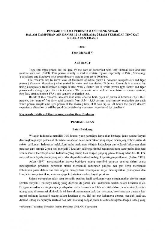 picture1_Research Pdf 9438 | Pengaruh Lama Perendaman Udang Segar | Pertanian Dan Peternakan