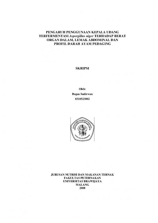 picture1_Darah Pdf 9454 | Penggunaan Kepala Udang Terfermentasi Aspergillus Niger Terhadap 0d 0aberat Organ Dalam  Lemak Abdominal  Profil Darah Ayam Pedaging | Pertanian Dan Peternakan