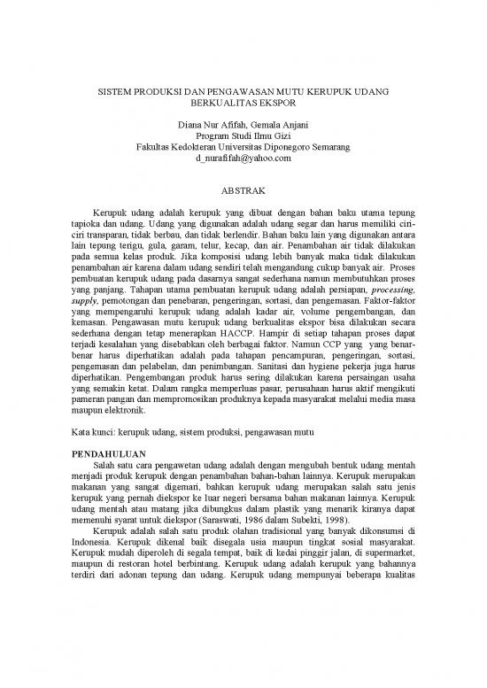 picture_Gizi Pdf 9467 | Sistem Produksi Dan Pengawasan Mutu Kerupuk Udang 1 | Pertanian Dan Peternakan
