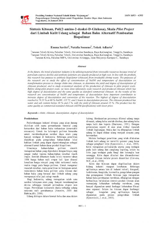 picture1_Research Pdf 9477 | Amino 2 Deoksi D Glukosa   Skala Pilot Project Dari Limbah Kulit Udang Sebagai Bahan Baku Alternatif Pembuatan Biopolimer | Pertanian Dan Peternakan