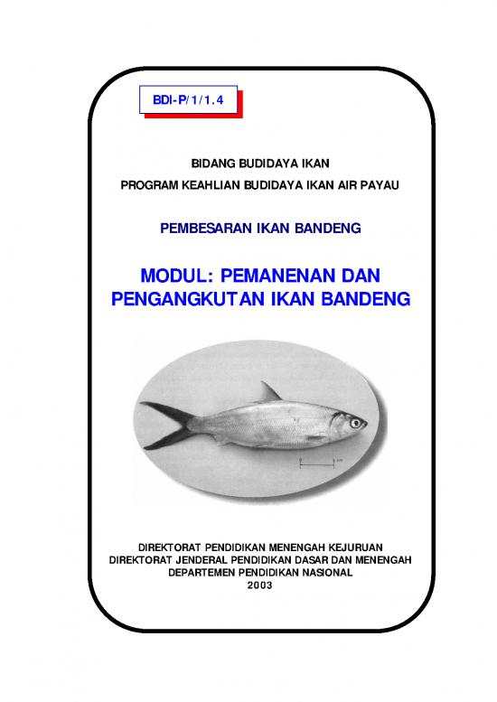 picture_Pendidikan Pdf 9607 | Pembesaran Ikan Bandeng Pemanenan Dan Pengangkutan Ikan Band | Pertanian Dan Peternakan