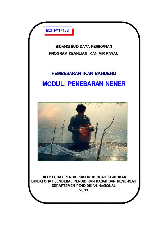 picture_Pendidikan Pdf 9608 | Pembesaran Ikan Bandeng Penebaran Nener | Pertanian Dan Peternakan