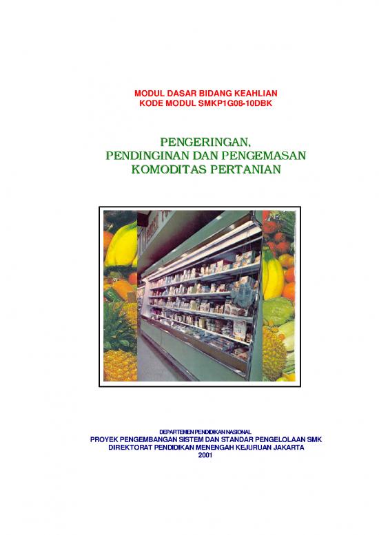 picture_Pertanian Pdf 9639 | Pengeringan  Pendinginan Dan Pengemasan Komoditas Pertanian | Pertanian Dan Peternakan