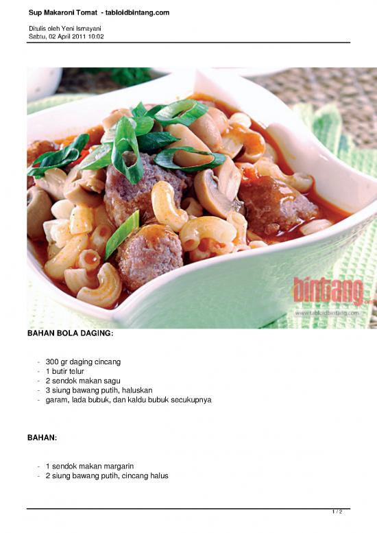 picture Tomat Pdf 9674 | Sup Makaroni Tomat | Pertanian Dan Peternakan