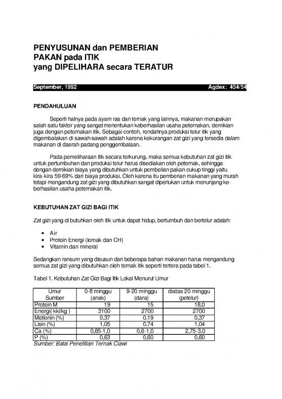 picture Presentasi Usaha 9710 | X Penyusunan Dan Pemberian Pakan Pada Itik Yang Dipelihara Secara Teratur | Pertanian Dan Peternakan