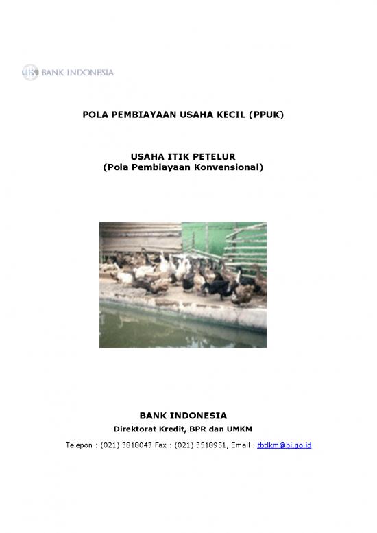 picture Presentasi Usaha 9713 | X Usaha Itik Petelur  Pola Pembiayaan Konvensional    Bank Indonesia | Pertanian Dan Peternakan