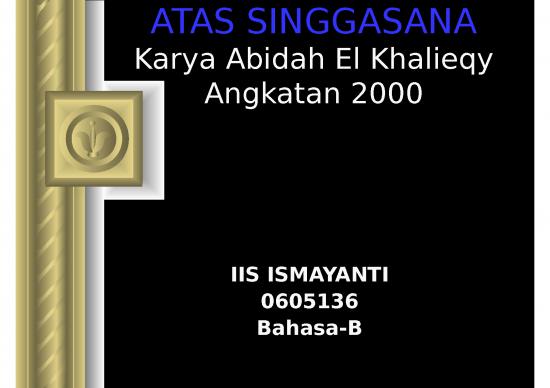 picture1_Hotel Powerpoint Template 9718 | Abidah El Khalieqy   Atas Singgasana | Bahasa Indonesia