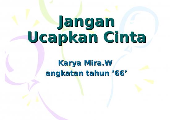 picture_Mira W   Jangan Ucapkan Cinta | Bahasa Indonesia