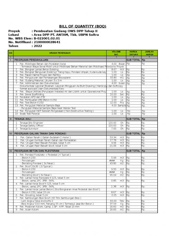 picture_Excel Sheet Download 9783 | Perbaikan Gudang Ows Tahap Ii | Sipil Dan Konstruksi