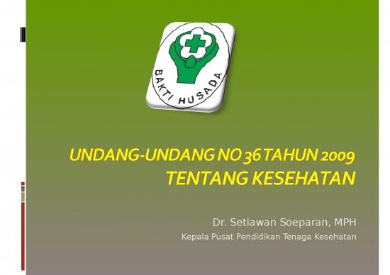 picture_Hak Asasi Manusia 10078 | Uu 36 Tahun 2009 Ttg Kesehatan | Ilmu Kesehatan