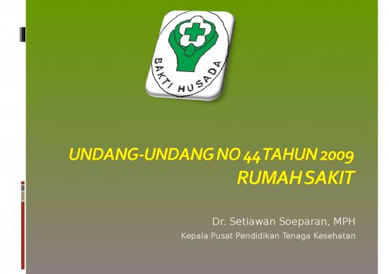 picture_Uu 44 Tahun 2009 Ttg Rumah Sakit | Ilmu Kesehatan