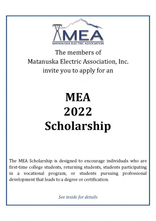 picture_Planning Spreadsheet 10115 | The Members Of Matanuska Electric Association, In MEA Scholarship Application 2022 | Beasiswa 2022
