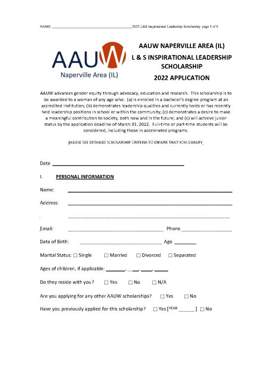 picture1_Application Format Pdf 10135 | AAUW NAPERVILLE AREA (IL) L & S INSPIRATIONAL LEADERSHIP SCHOLARSHIP 2022 APPLICATION | Beasiswa 2022