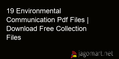 picture 19 Environmental Communication Pdf Files | Download Free Collection Files