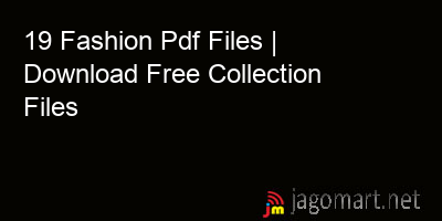 picture 19 Fashion Pdf Files | Download Free Collection Files