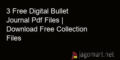 picture 3 Free Digital Bullet Journal Pdf Files | Download Free Collection Files