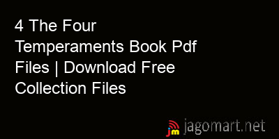 picture 4 The Four Temperaments Book Pdf Files | Download Free Collection Files