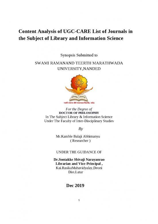 picture1_Ugc Care List Of Journals Pdf 97820 | 01 Synopsis