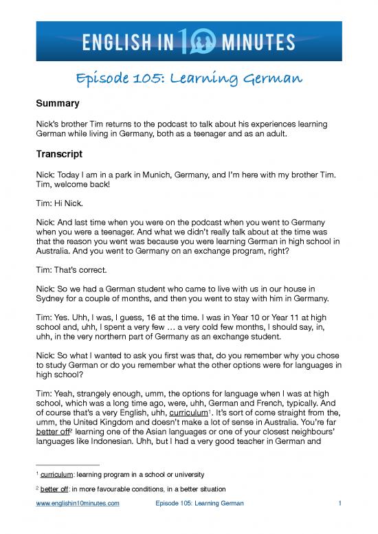 picture_Learning German Pdf 98490 | 105 Learning German