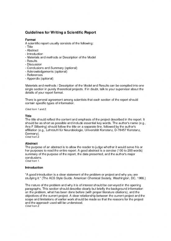 picture Scientific Report Example Pdf 97910 | 1623 1guidelineprojectreport Compendium
