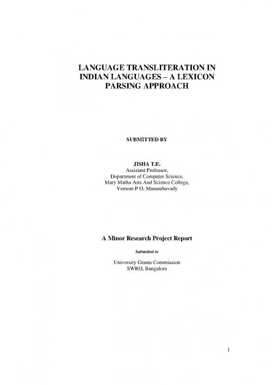 picture1_Language Pdf 98659 | 2013 10 24 3 25 23 Language Transliteration In Indian Languages A Lexicon Parsing Approach