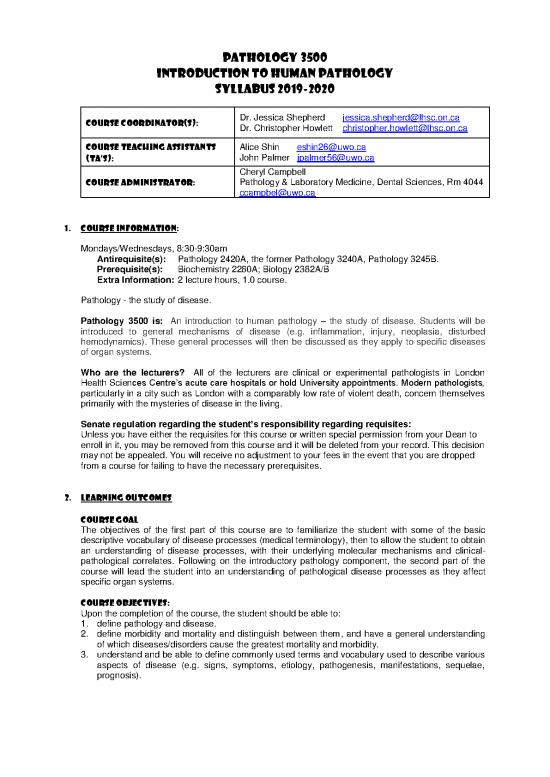 picture_Human Pathology Pdf 98150 | 2019 2020   Pathol 3500 Syllabus