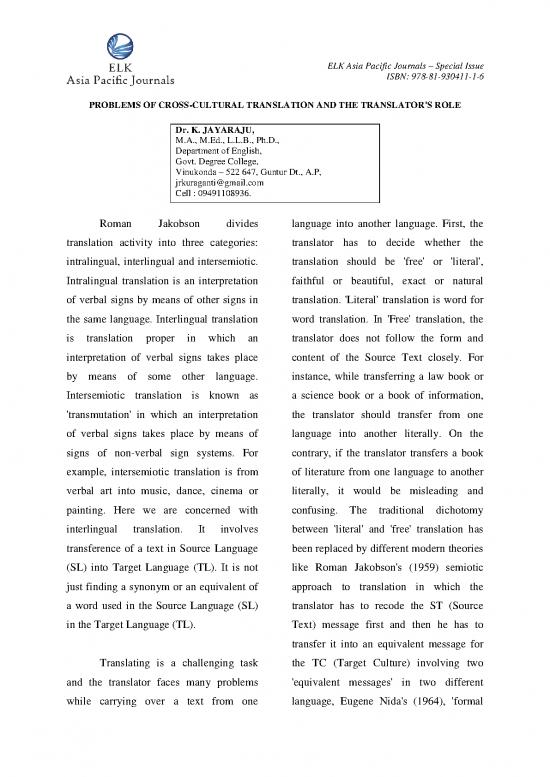 picture1_Language Pdf 99042 | 8150problems Of Cross Cultural Translation And The Translators Role