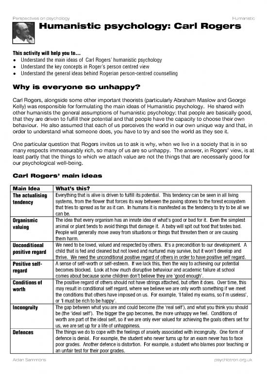 picture1_Carl Rogers Theory Pdf 97232 | A2 Any Humanisticrogers