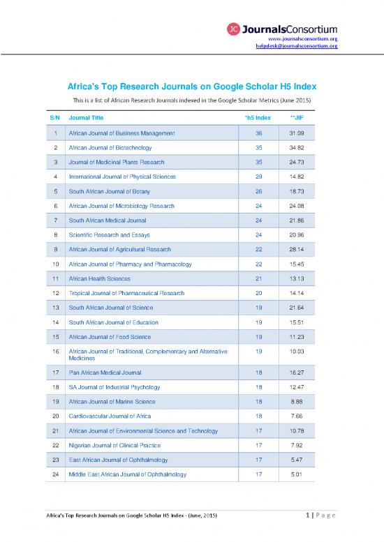 picture_Journal Pdf 97887 | Africa Top Research Journals On Google Scholar H5 Index  June Pdf