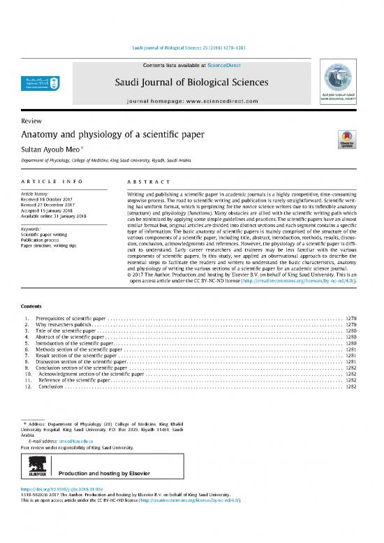 picture1_Journal Pdf 97931 | Anatomy And Physiology Of A Scientific Paper By  Meo Saudi Journal Of Biological Sciences