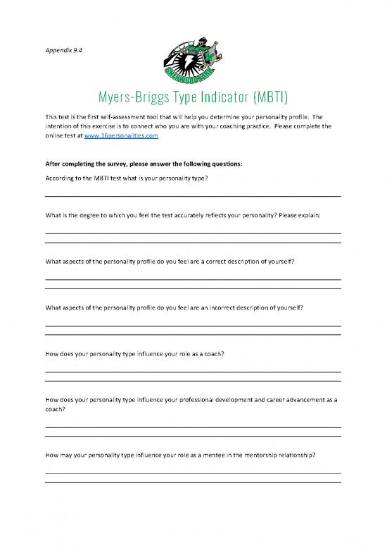 picture Personality Pdf 97304 | Appendix 4 Mbti Mentee