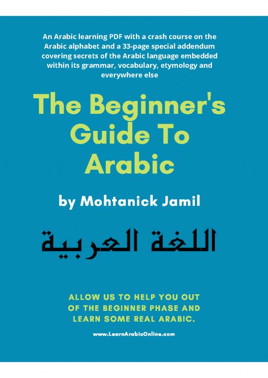 picture_Language Pdf 99158 | Beginners Guide To Arabic