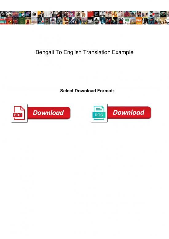 picture Language Pdf 98957 | Bengali To English Translation Example