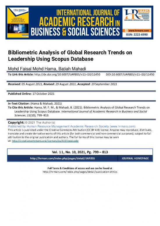picture1_Journal Pdf 97614 | Bibliometric Analysis Of Global Research Trends On Leadership Using Scopus Database