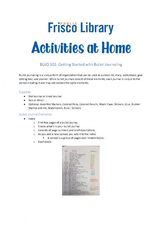picture Journal Pdf 97598 | Bullet Journaling 101 Ag