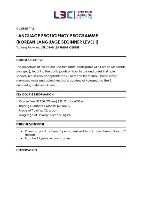 picture1_Language Pdf 99390 | Course Content Language 2021 Korean I