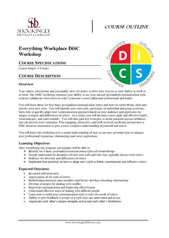picture1_Personality Pdf 97293 | Course Outline Everything Disc Workshop