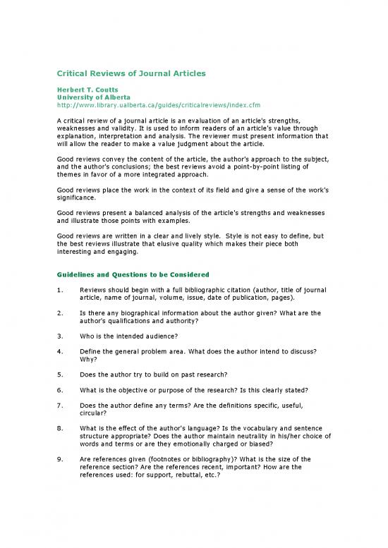 picture Journal Pdf 97961 | Critical Reviews Of Journal Articles Explanation 2 Pages