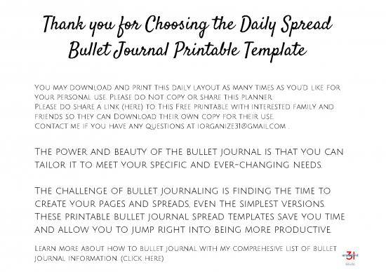picture_Journal Pdf 97752 | Daily Bullet Journal Template 4