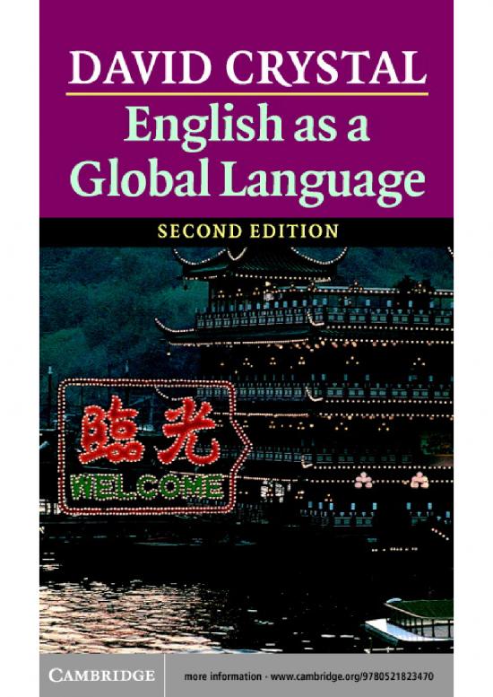 picture Language Pdf 98466 | English As A Global Language   David Crystal