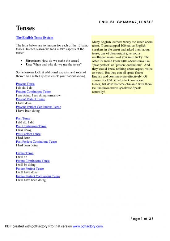 picture1_Basic Grammar In Use Pdf 98817 | English Grammar Tenses