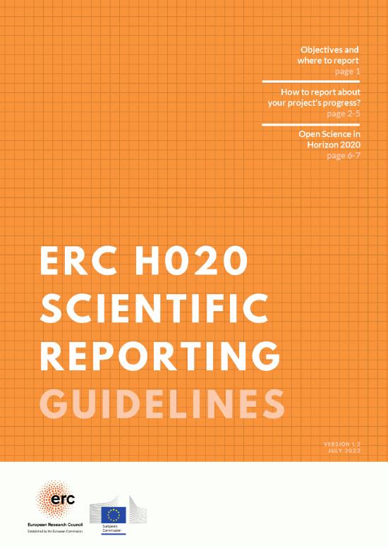 picture Scientific Report Example Pdf 97570 | Erc Scientific Reporting Guidelines