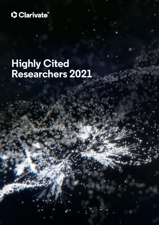 picture1_Information Retrieval Pdf 97493 | Executive Summary Highly Cited Researchers 2021