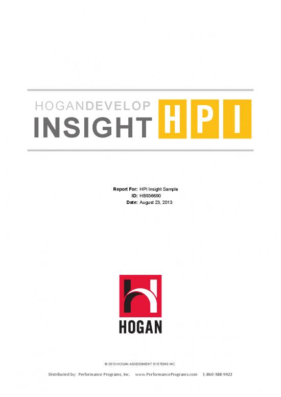 picture_Personality Pdf 97205 | Hogan Insight Hpi Sample Report
