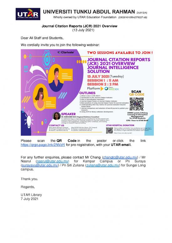 picture1_Journal Pdf 97678 | Journal Citation Reports (jcr) 2021 Overview  13 July 2021