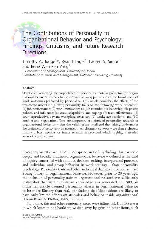 picture1_Personality Pdf 97342 | Judge, Klinger, Simon, And Yang (2008)