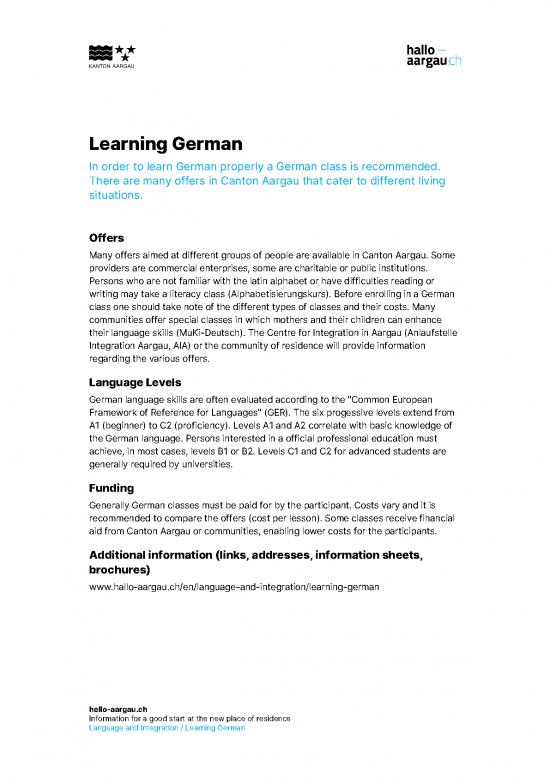 picture Language Pdf 99068 | Learning German